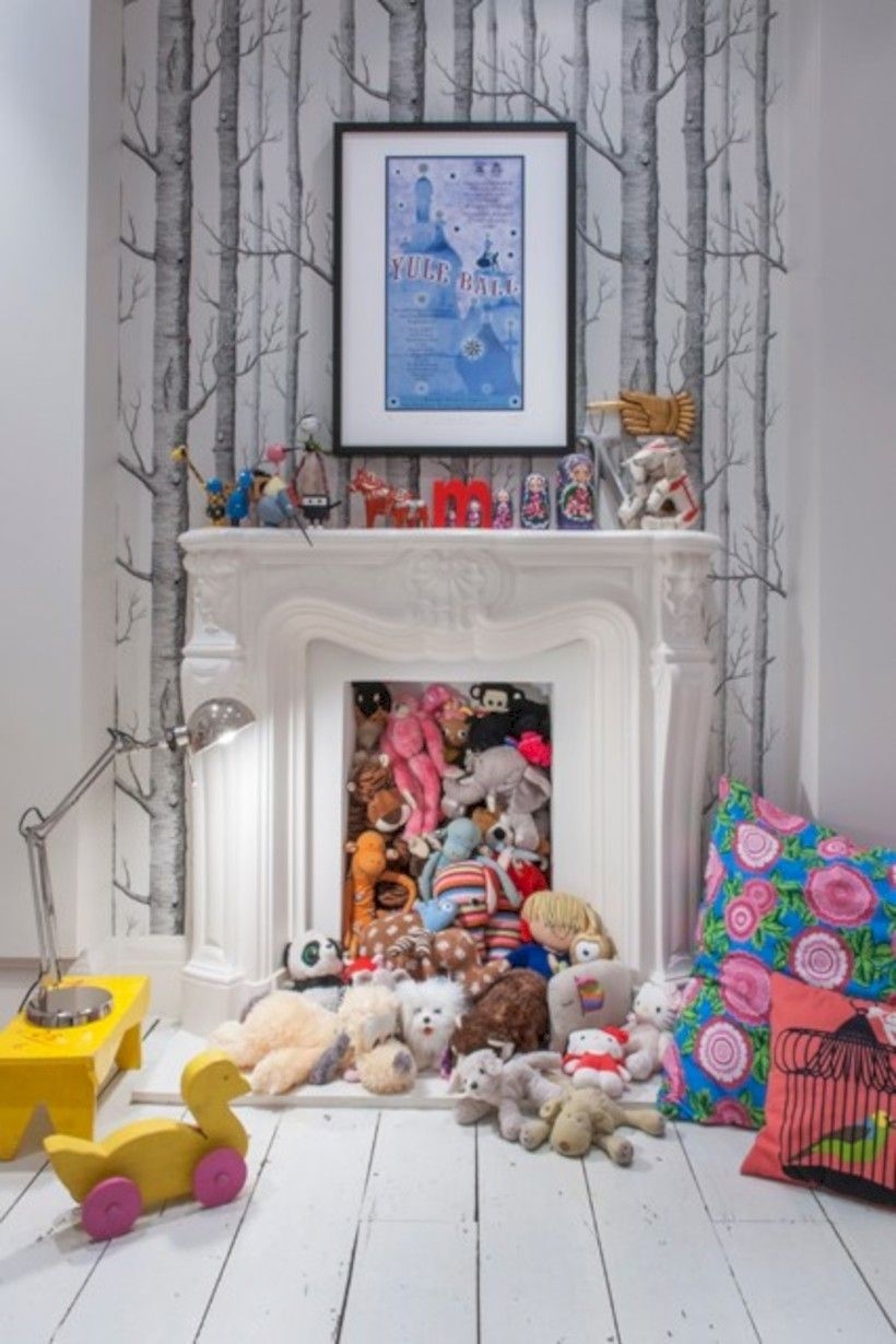 Feature fireplace kids bedroom ideas childrens room furniture decorating houseandgarden