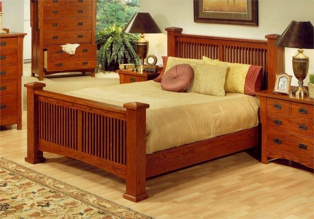 Mission style headboard