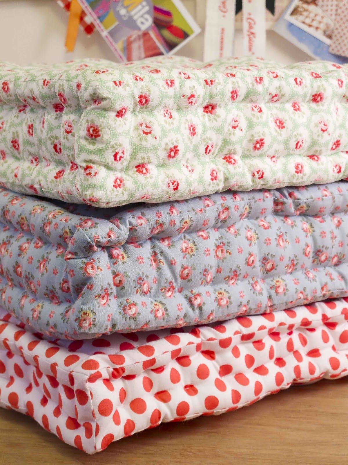 Square floor pillows