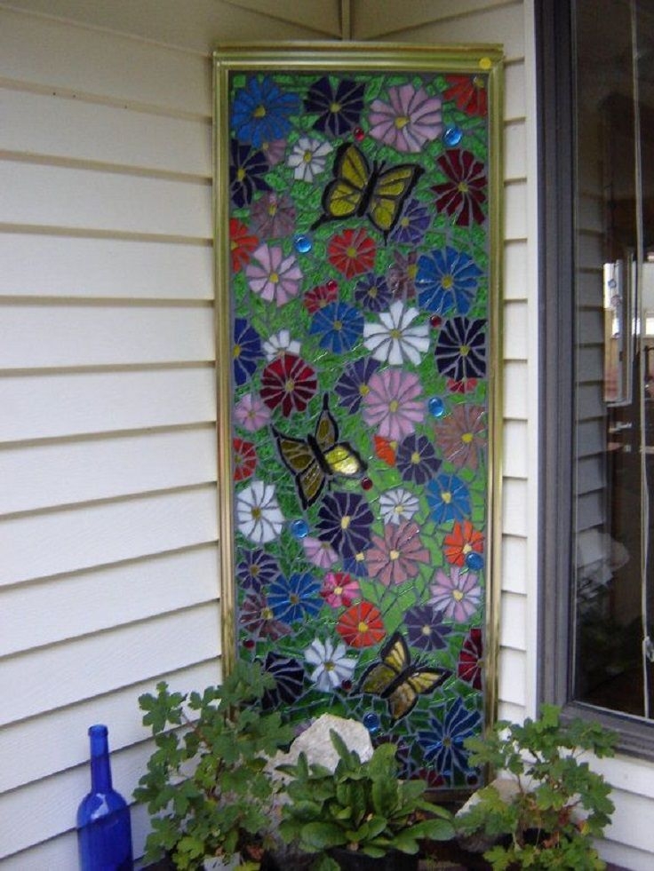Stained glass pieces