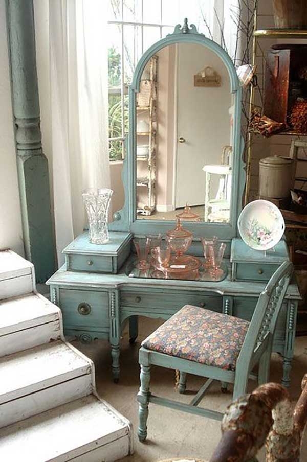 Vintage makeup vanity