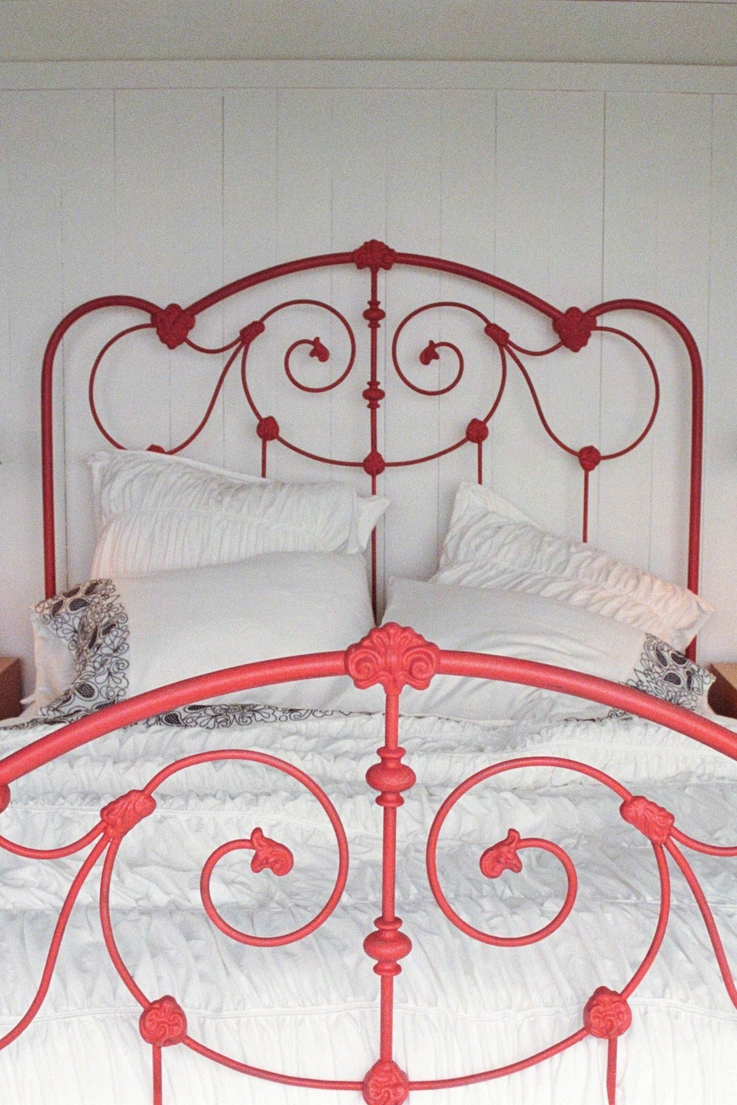 Vintage metal headboard
