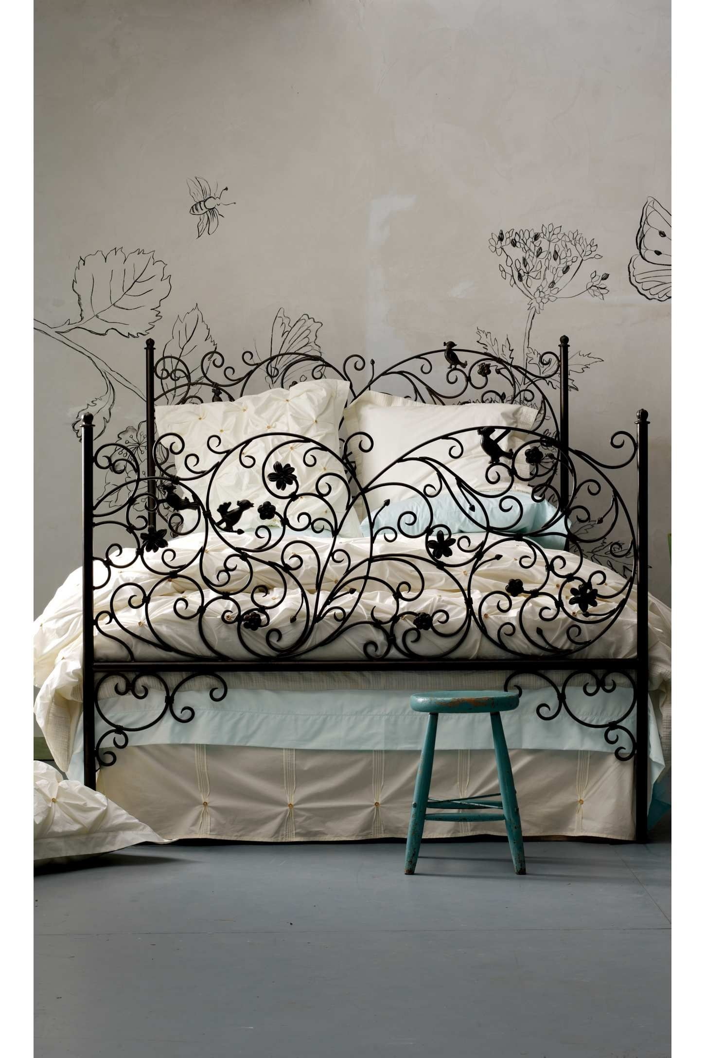 Vintage metal headboards