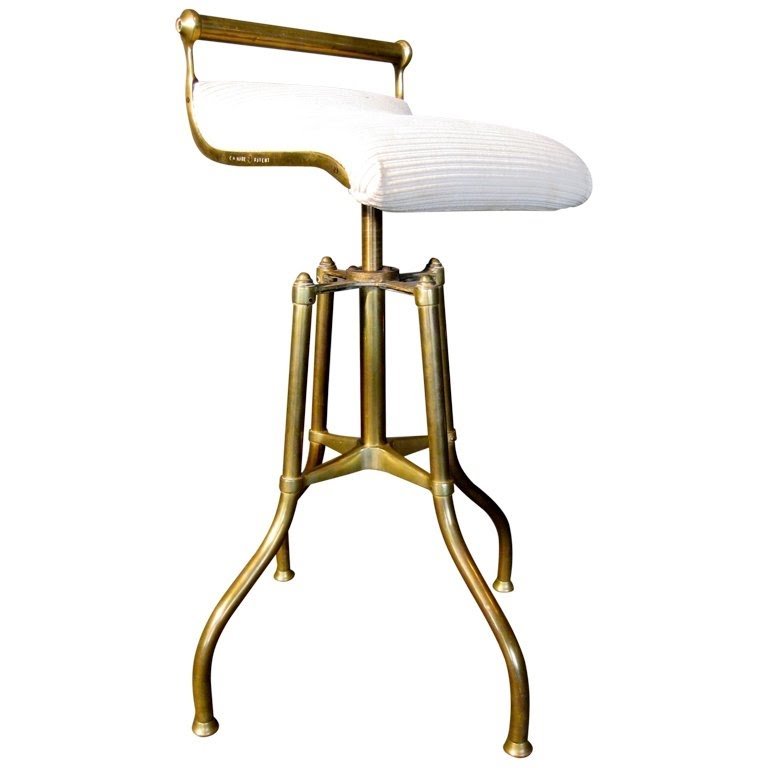 Brass barstools 3