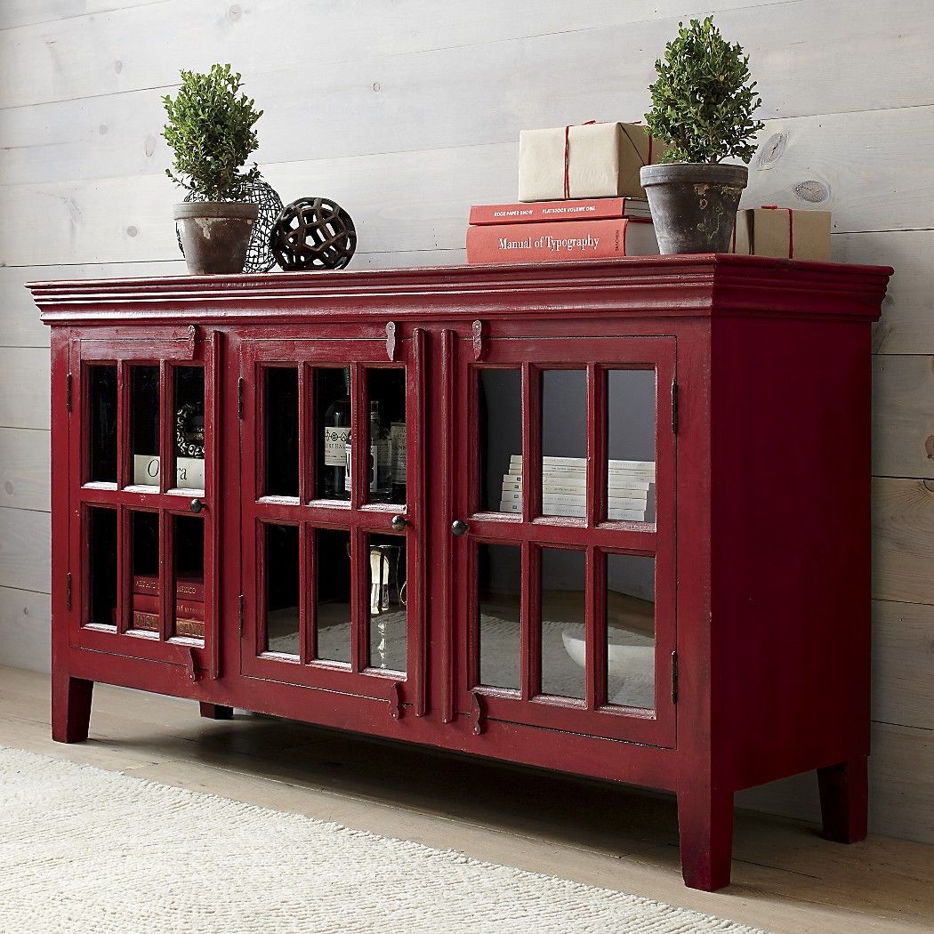 Glass door sideboard