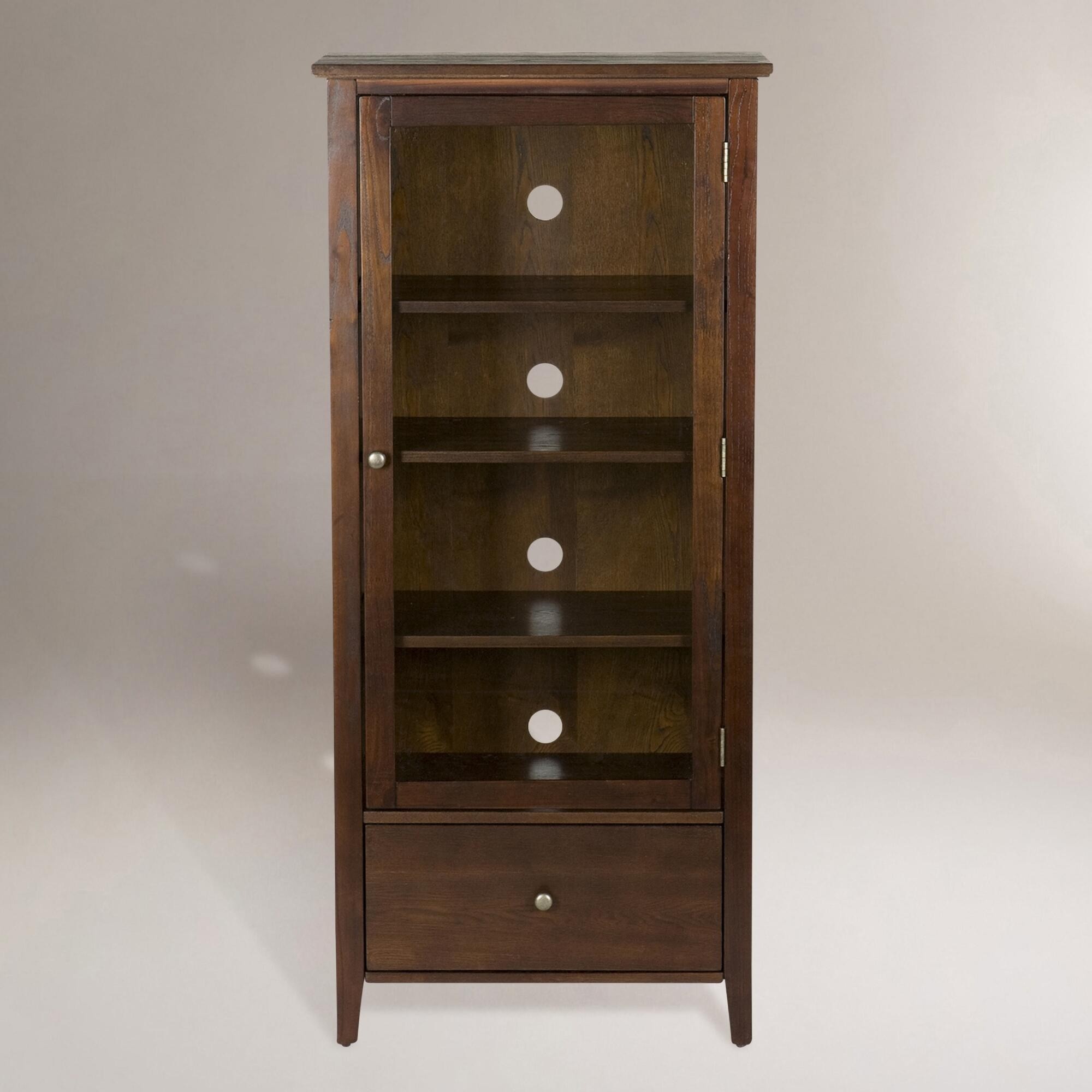 Vintage record storage cabinet