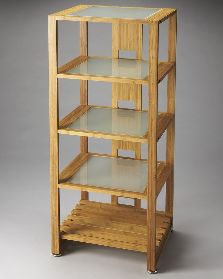 Bamboo bookcases 12