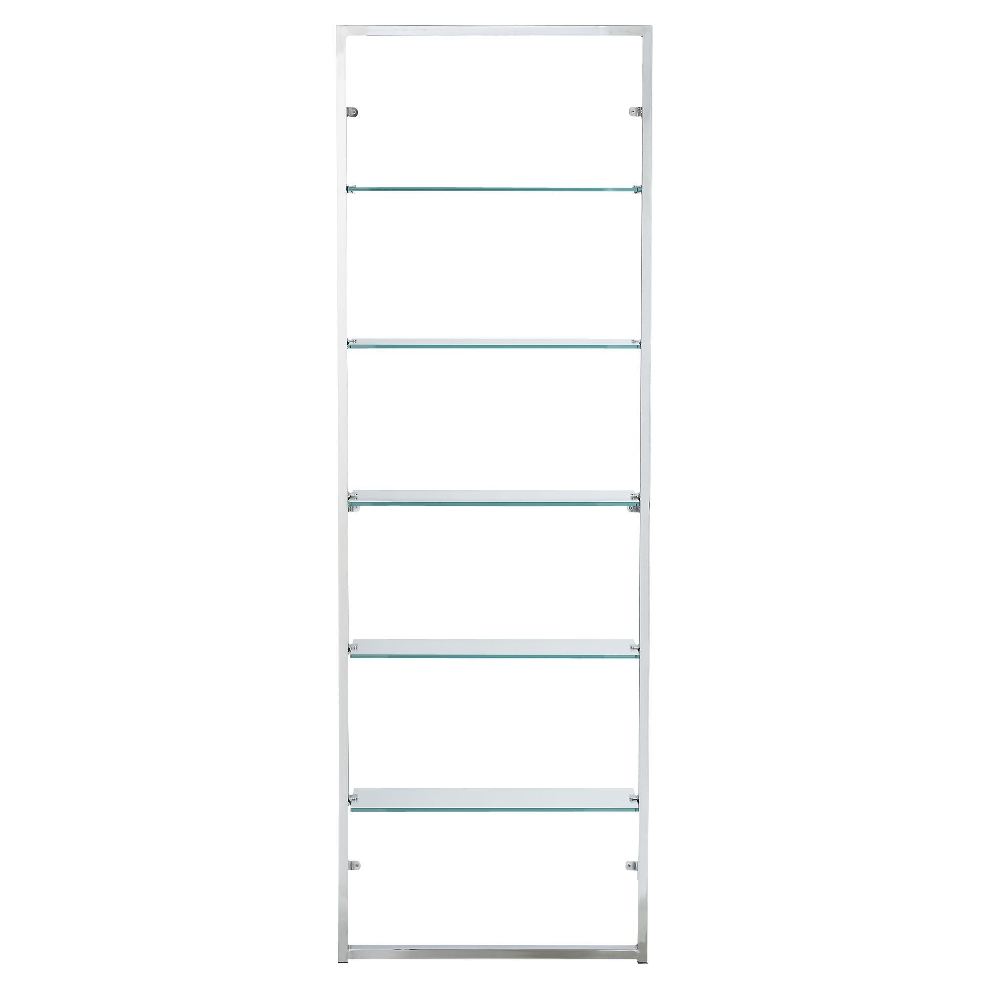 Chrome bookcases 17