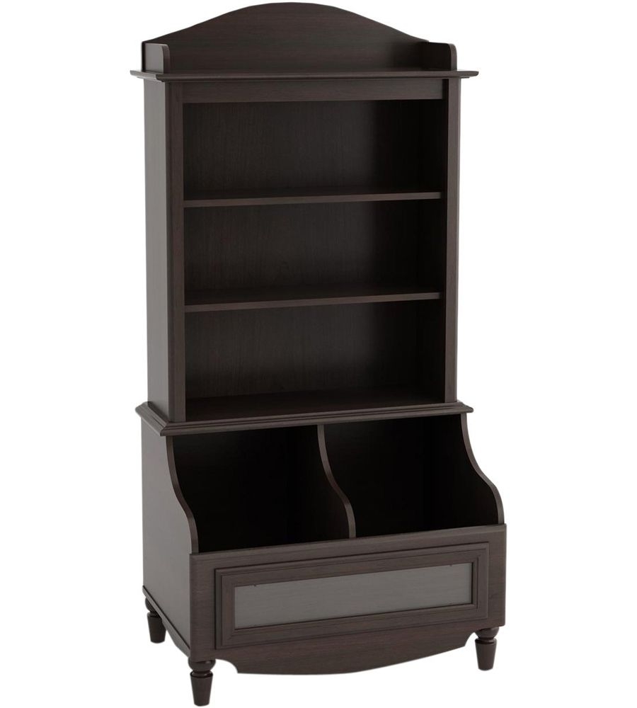 Cosco The Avery Line 3-Shelf Open Face Storage Bookcase for Kids, Dark Cherry Finish