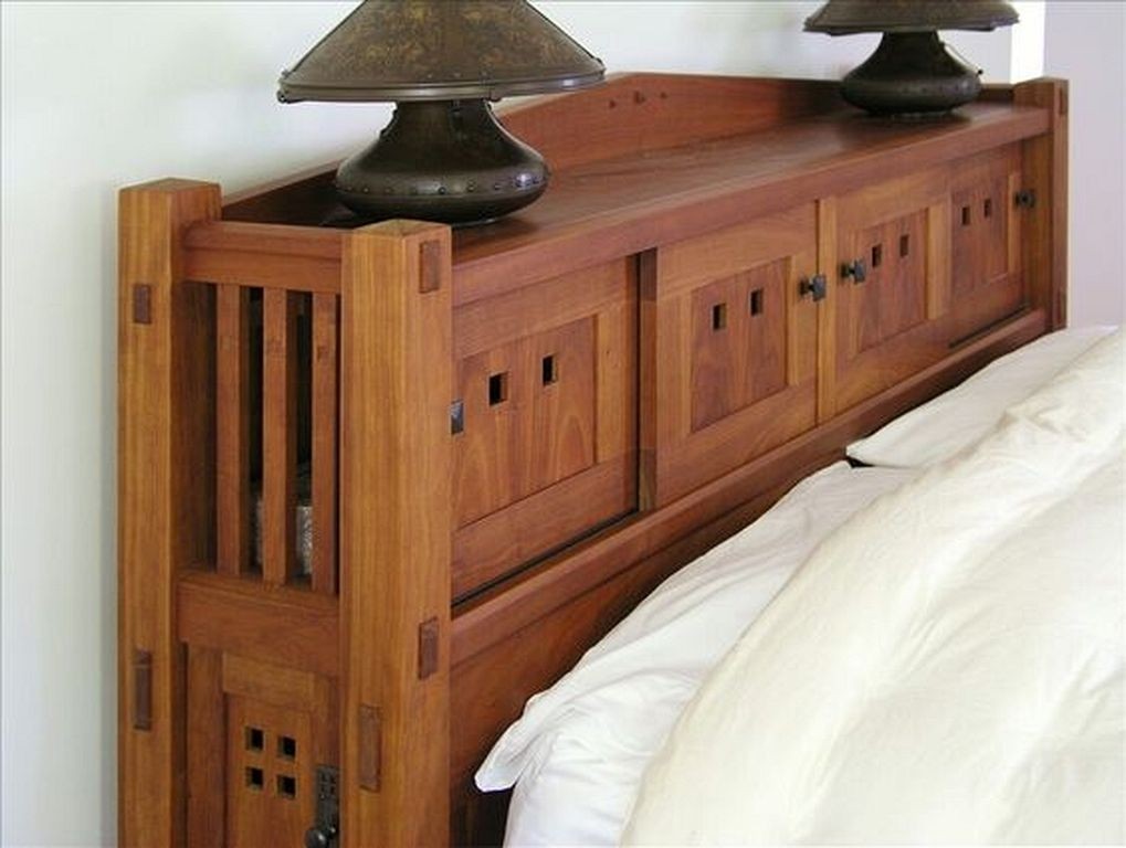 Craftsman style headboard