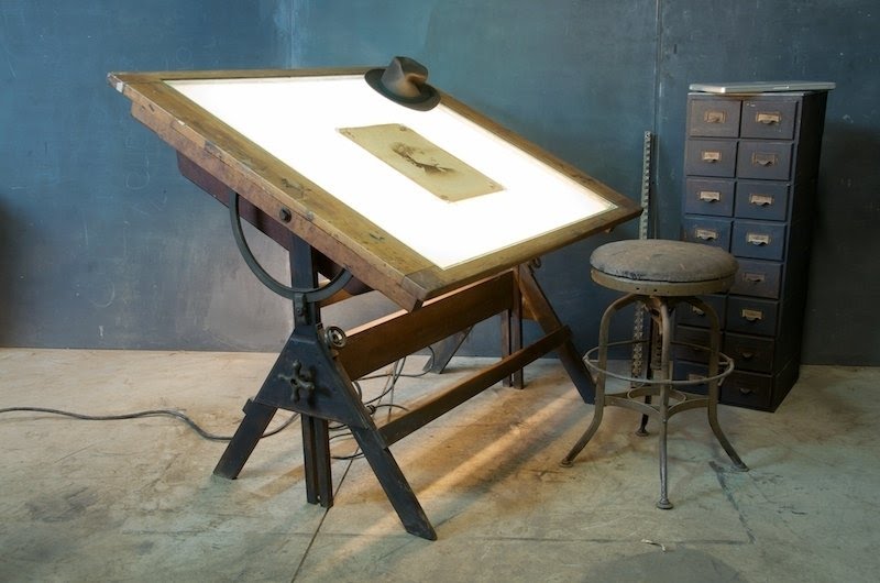 Drafting table legs
