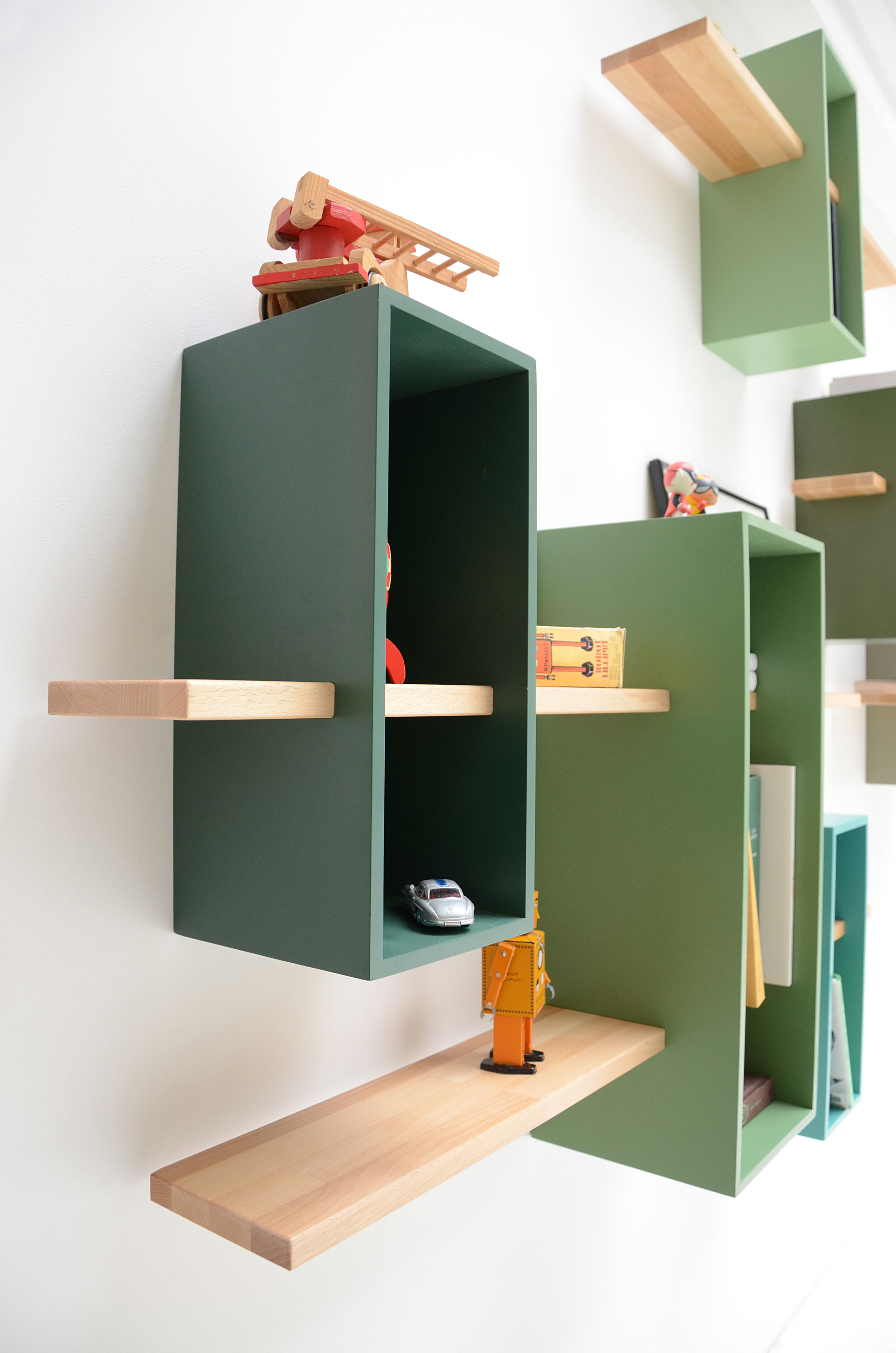 Wall Mounted Wood Shelves