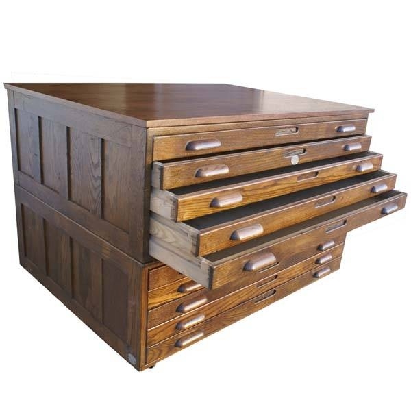 Hamilton oak flat file system from metro retro furniture blast