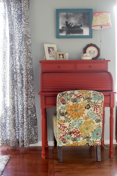 Old fashioned roll top desk