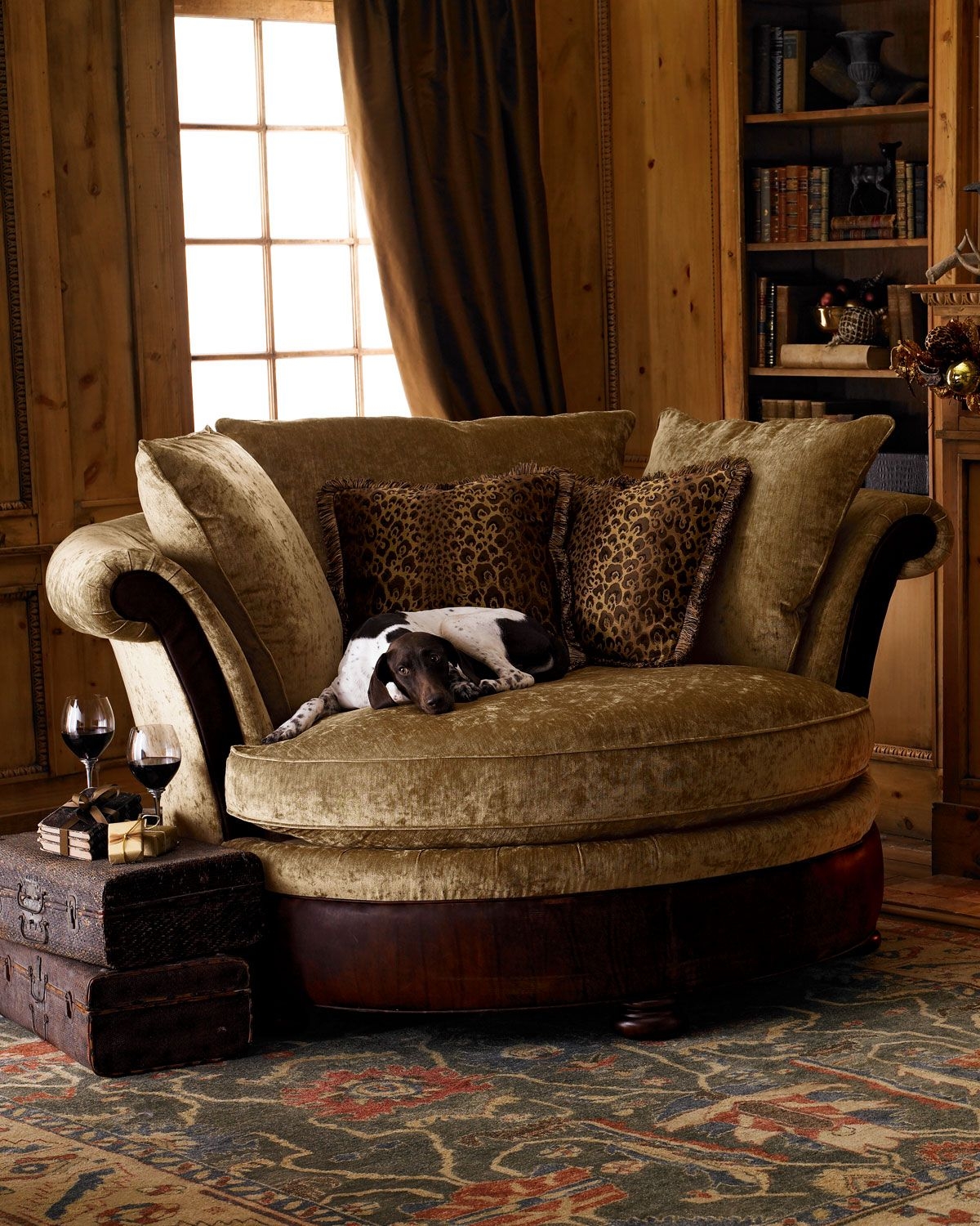 Old world style sofa