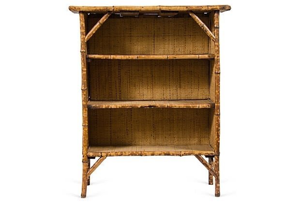 Rattan bookcases 1