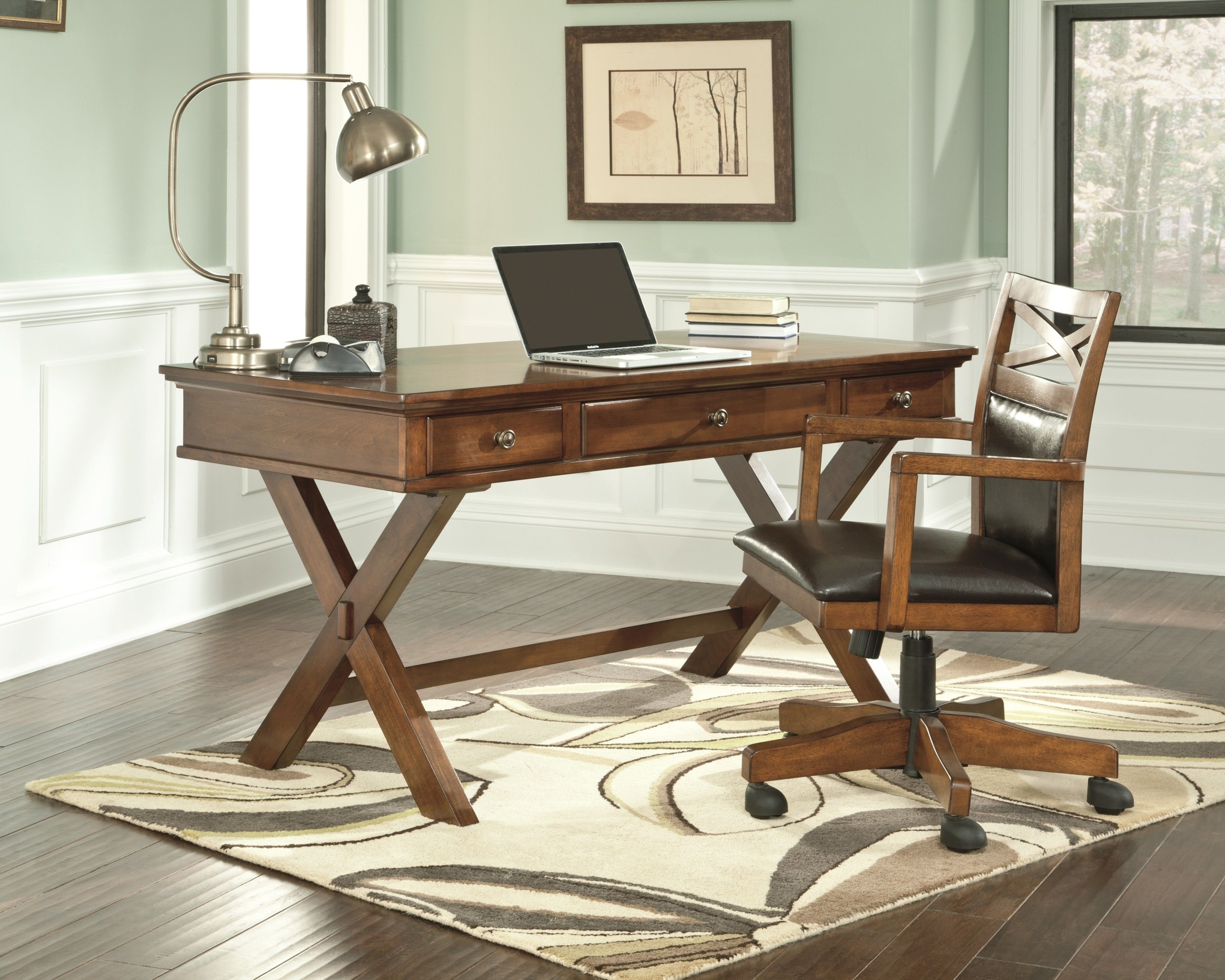 Solid wood computer desks for home