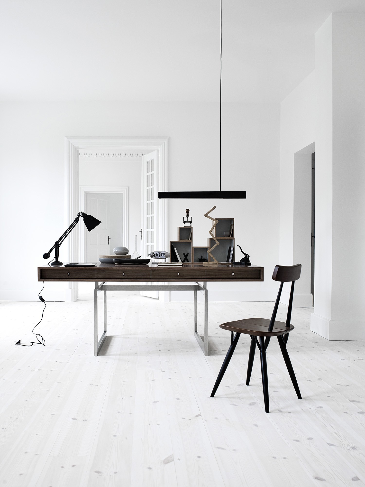 Solid wood home office desks 12