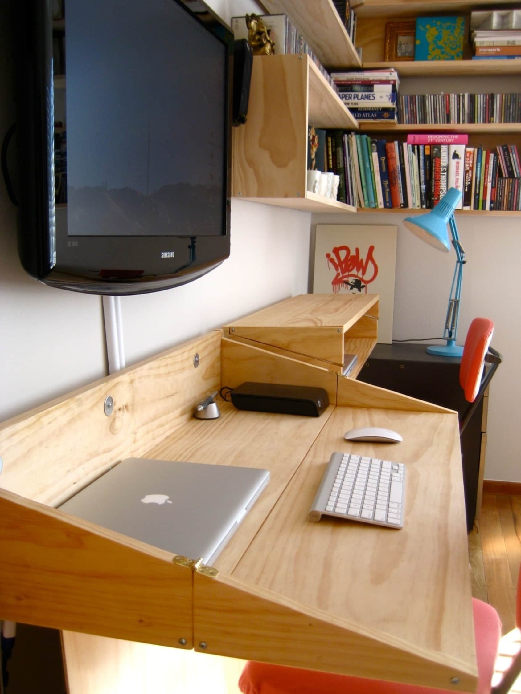 Space saving office furniture