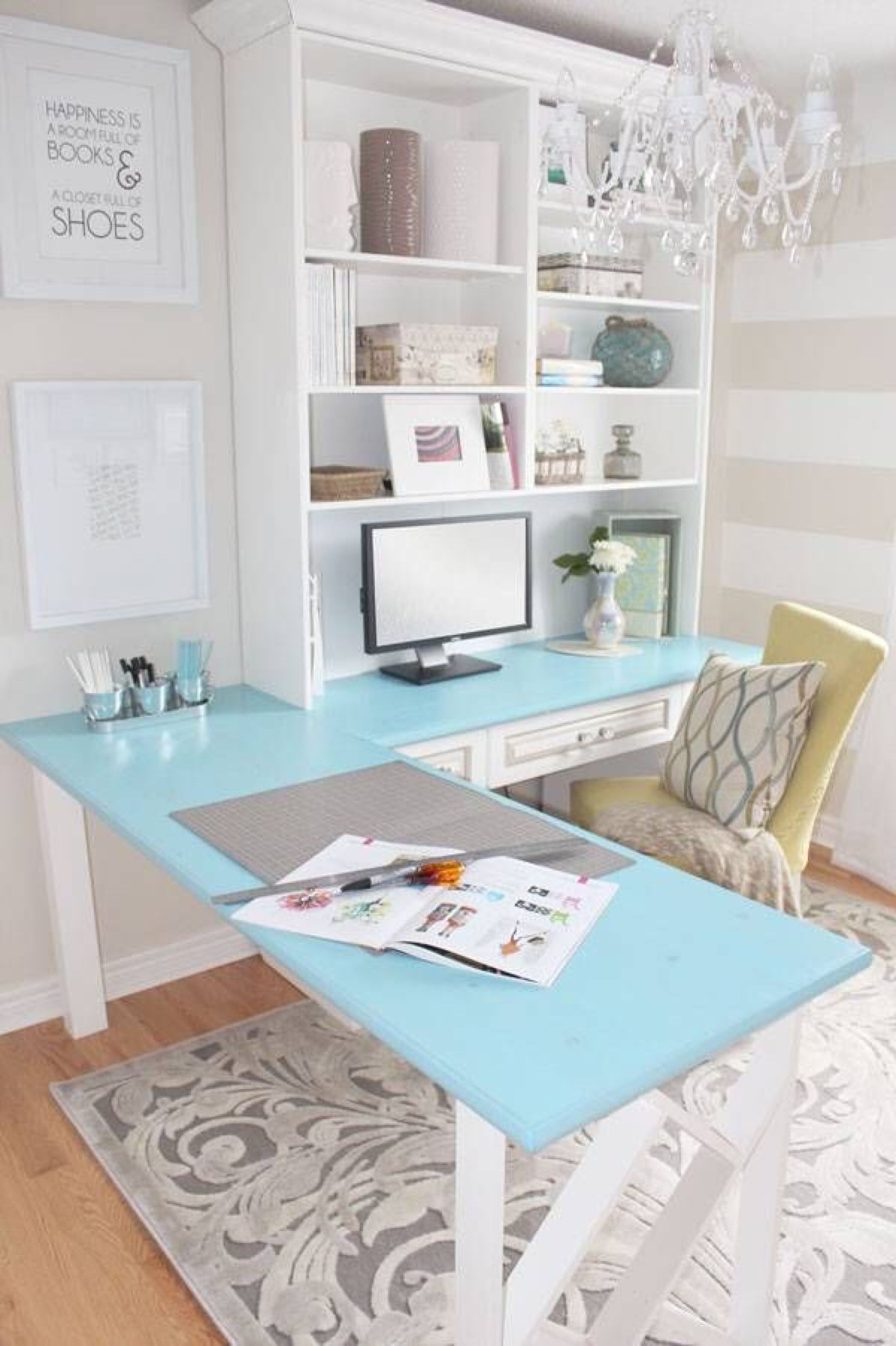 White home office desks 20