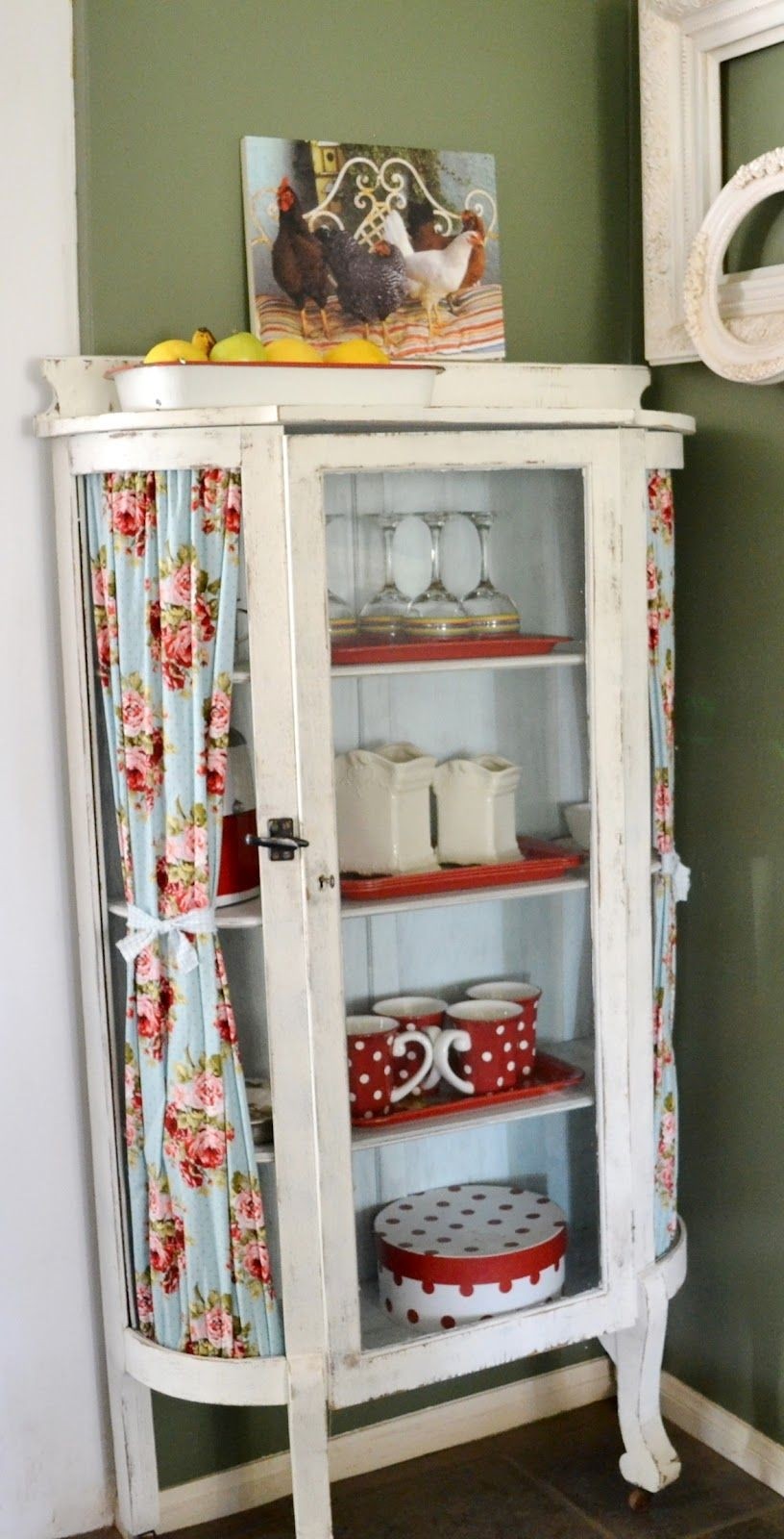 Antique curio cabinets