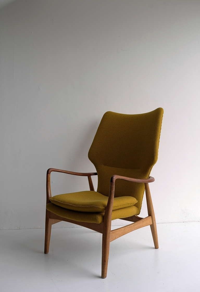 Axel madsen danish wingback armchair bovenkamp 1960s