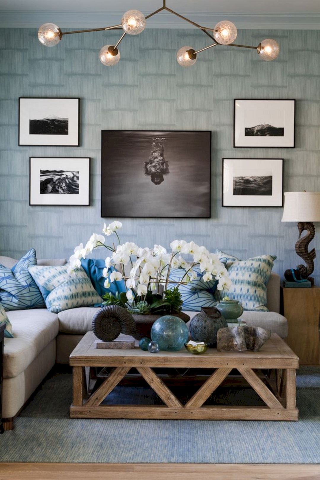 Beach themed coffee table