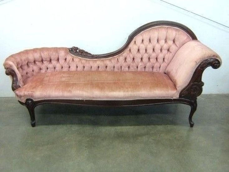 French victorian chaise lounge fainting