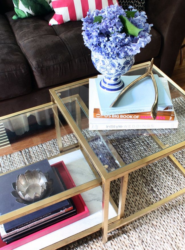 Gold nesting tables