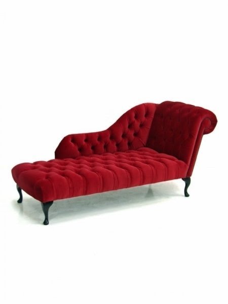 Green chaise lounge