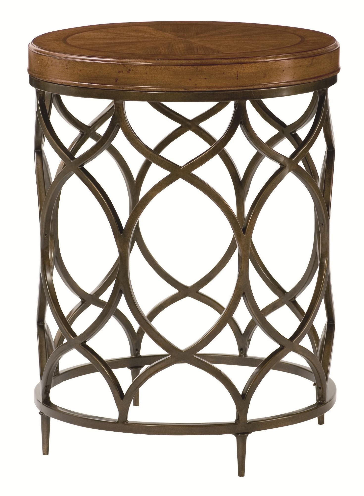 Hammary Hidden Treasures Bronze Round Accent Table