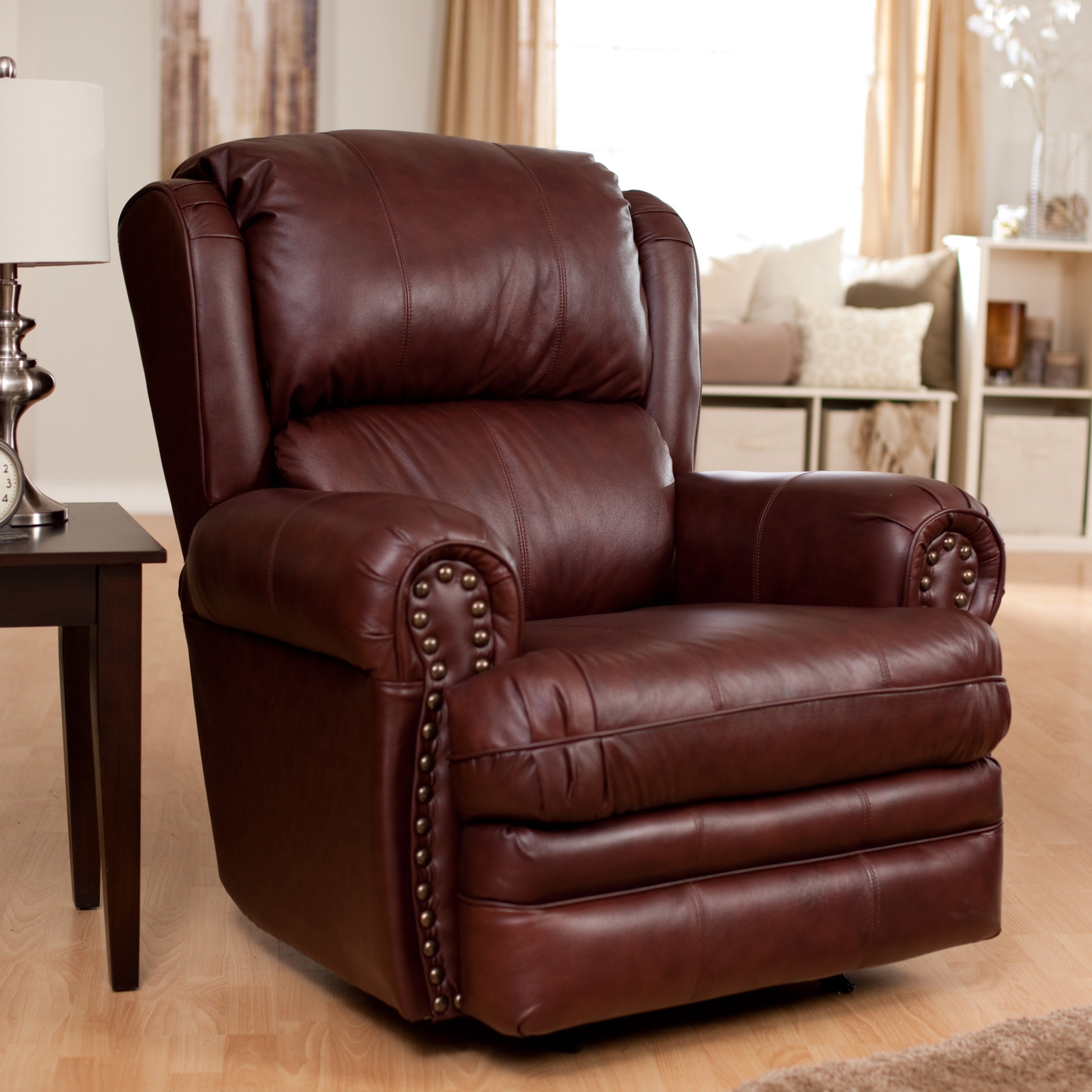 Leather rocker recliners 1