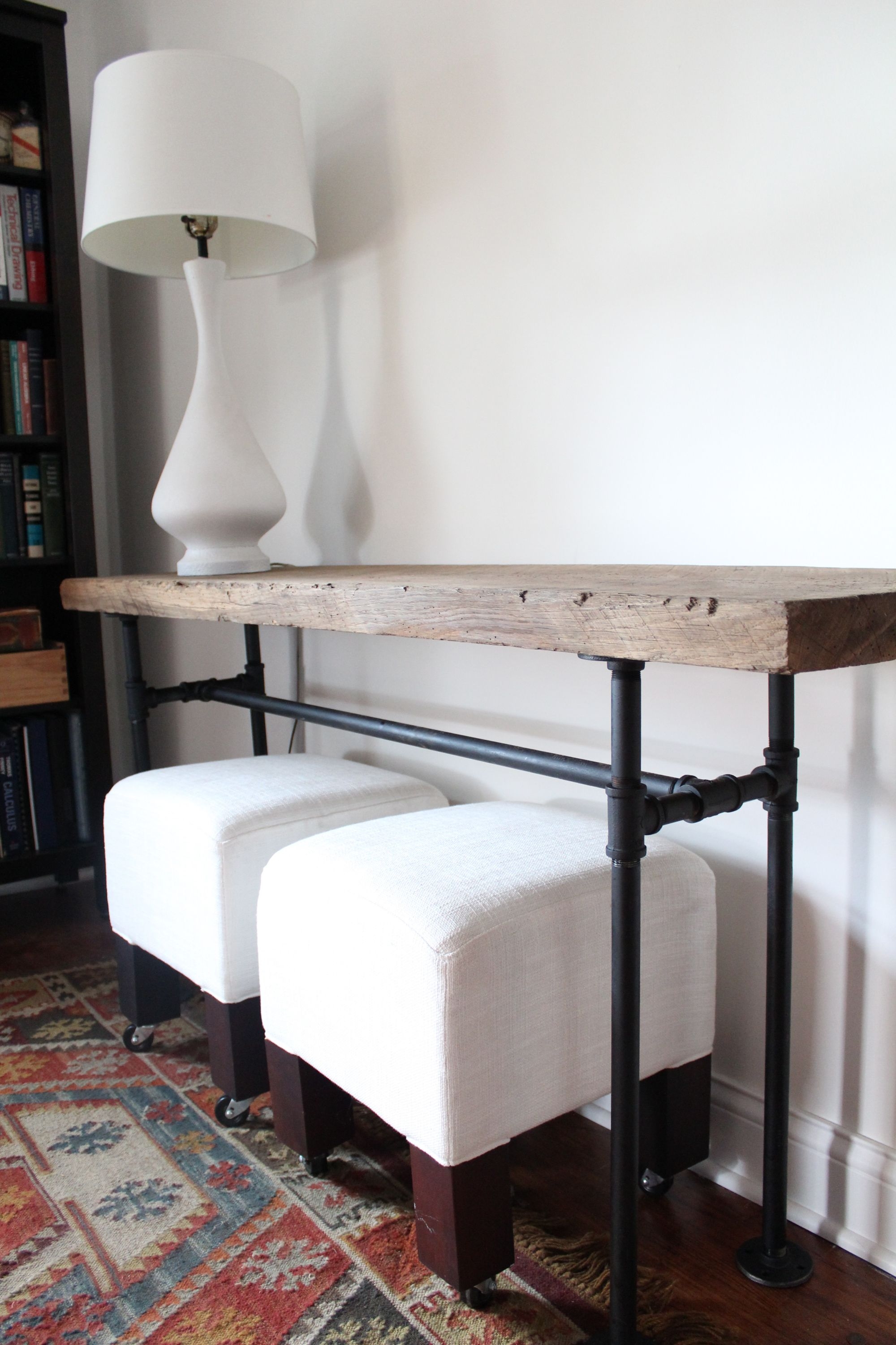 Small entryway console table