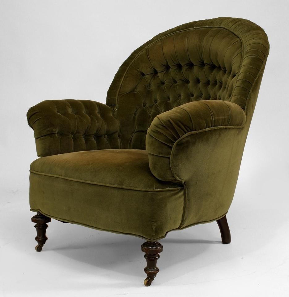 Velvet club chair 1