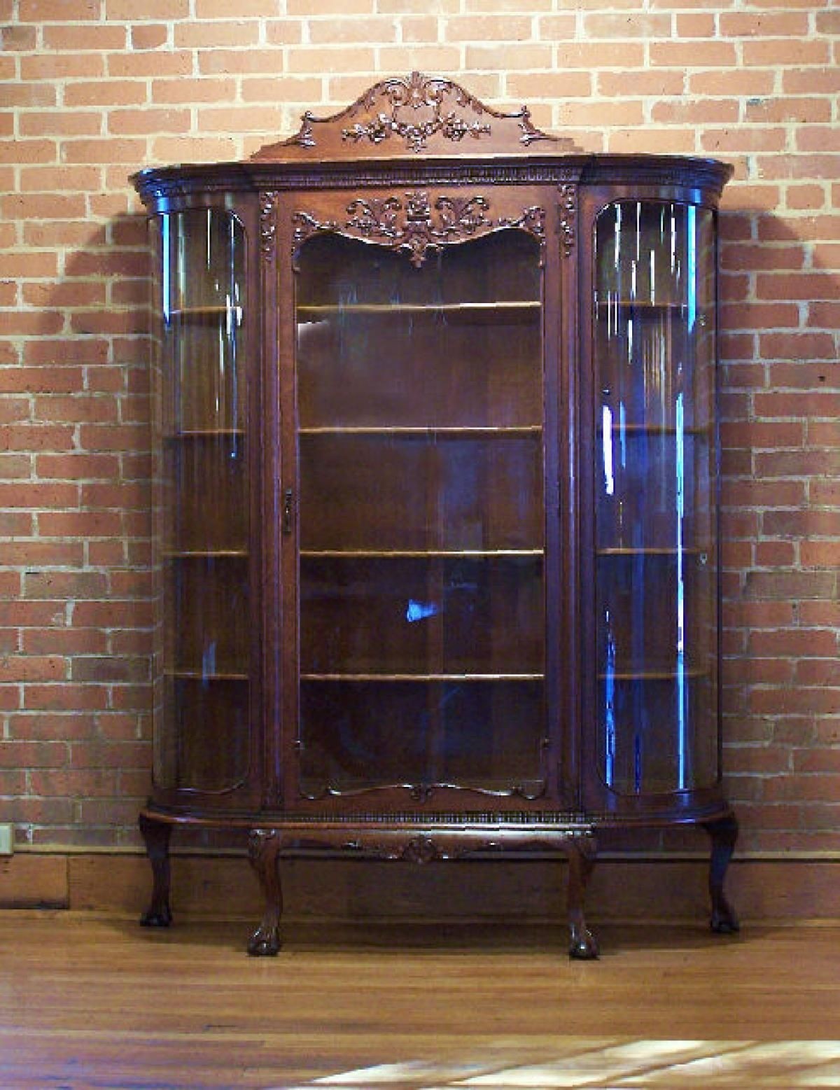 Vintage curio cabinets