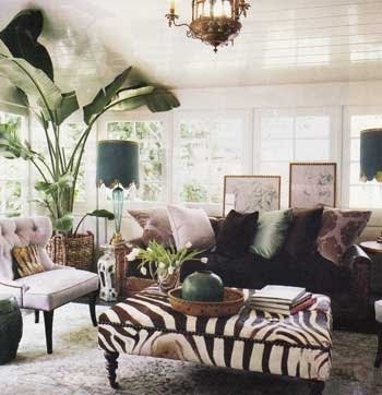 Animal print ottomans 1