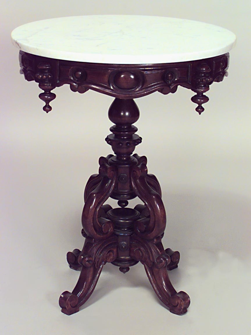 Antique pedestal tables