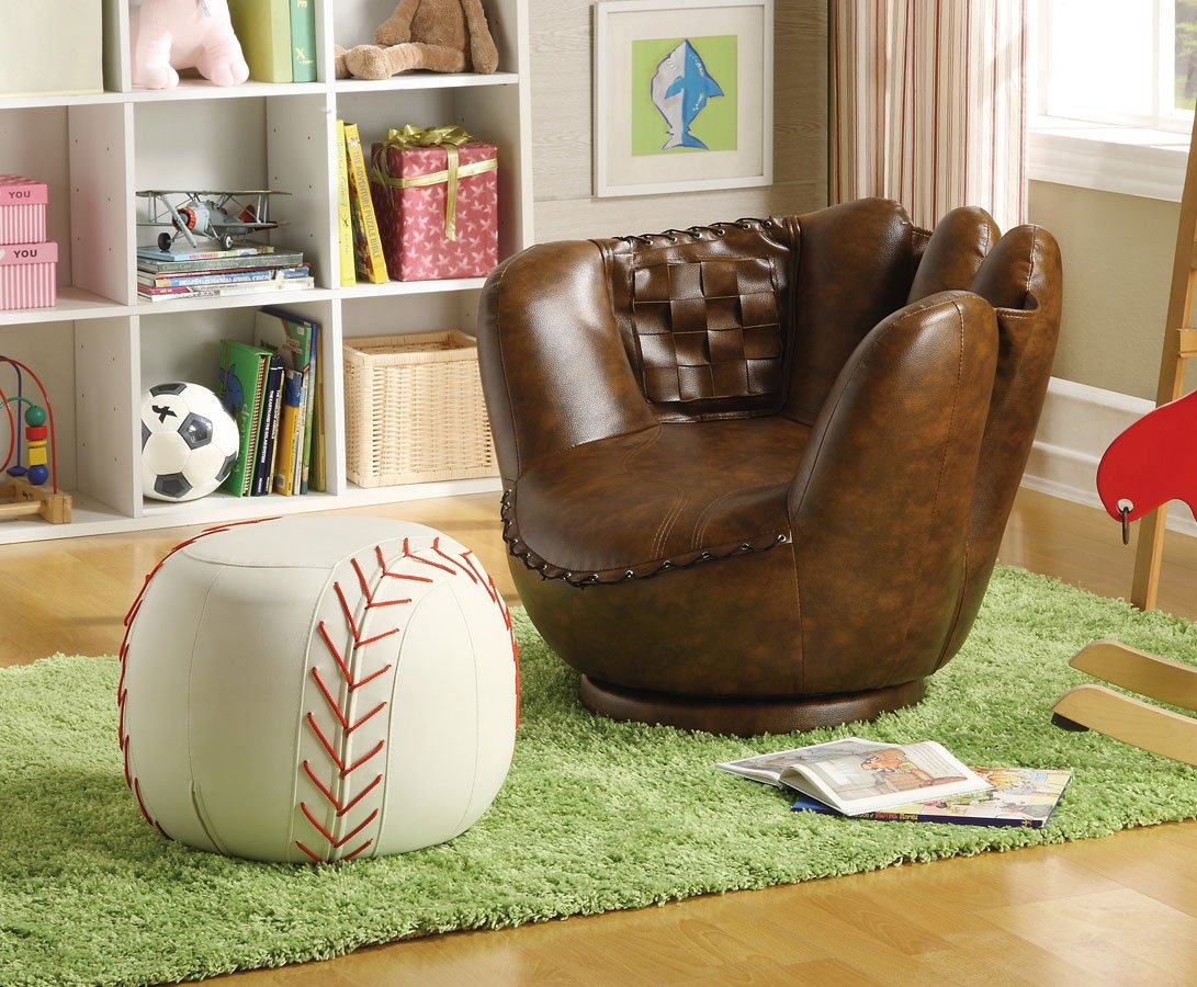 Baseball mitt chair