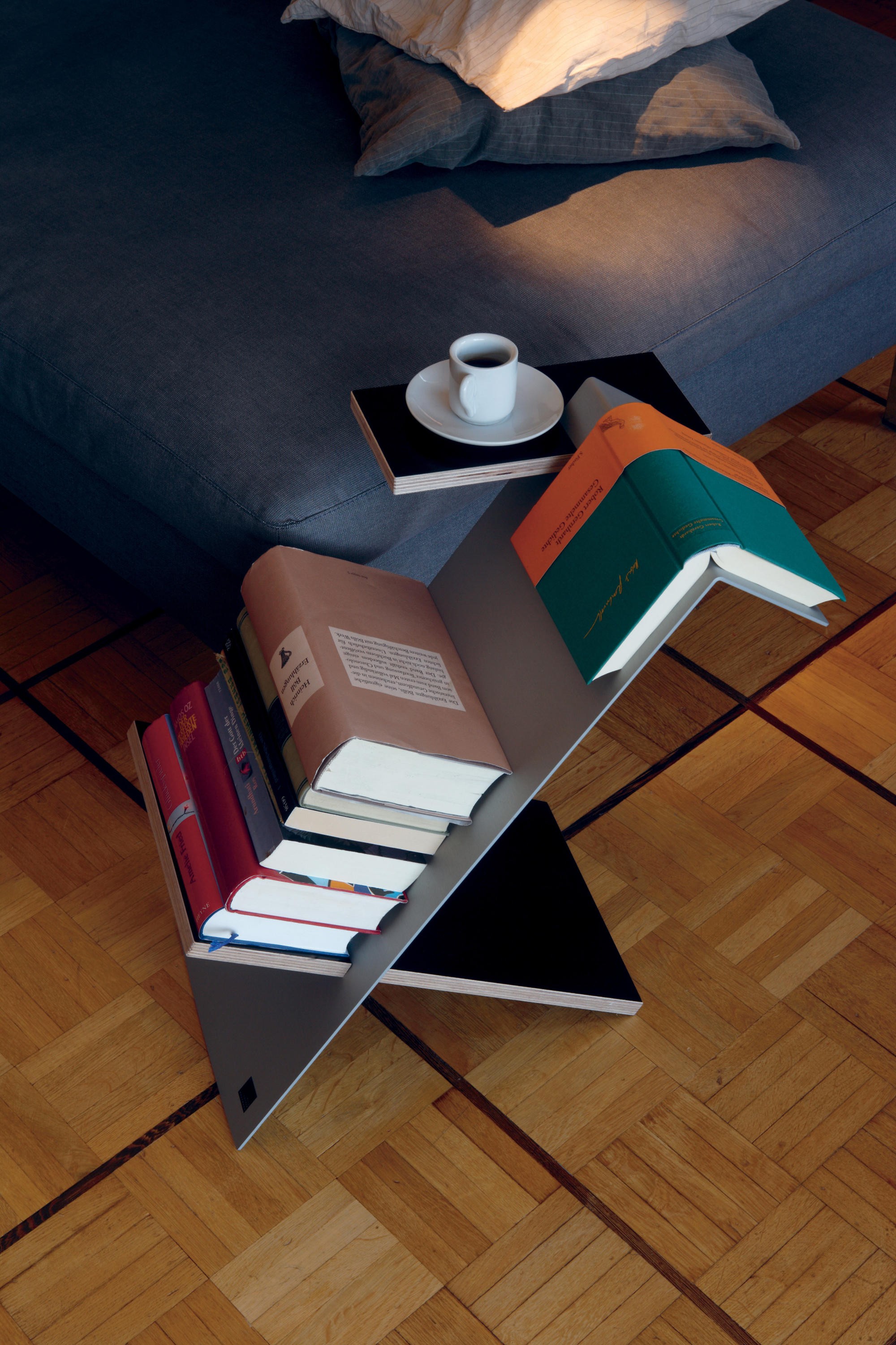Bookcase end table