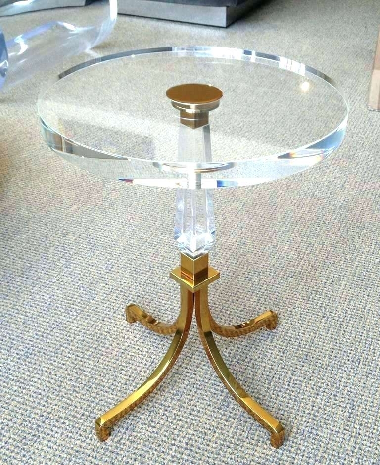 Brass end tables