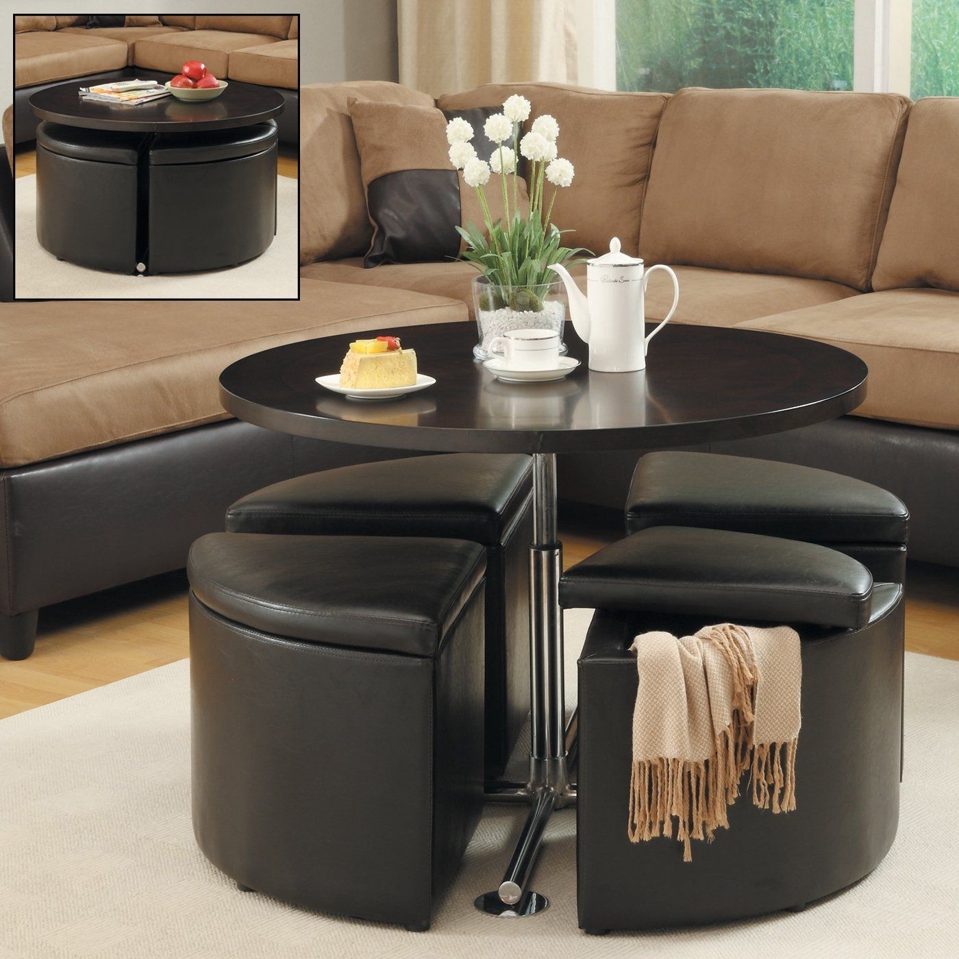 Cocktail tables with stools 3