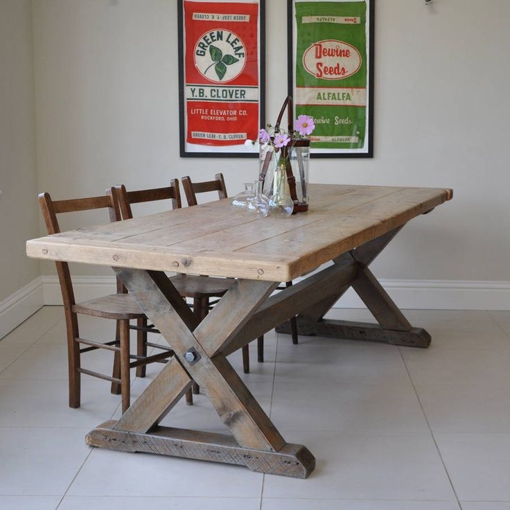 Cross leg table