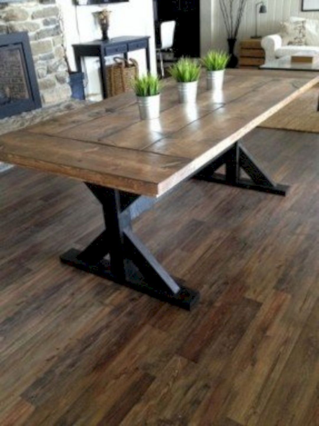 Double pedestal dining tables