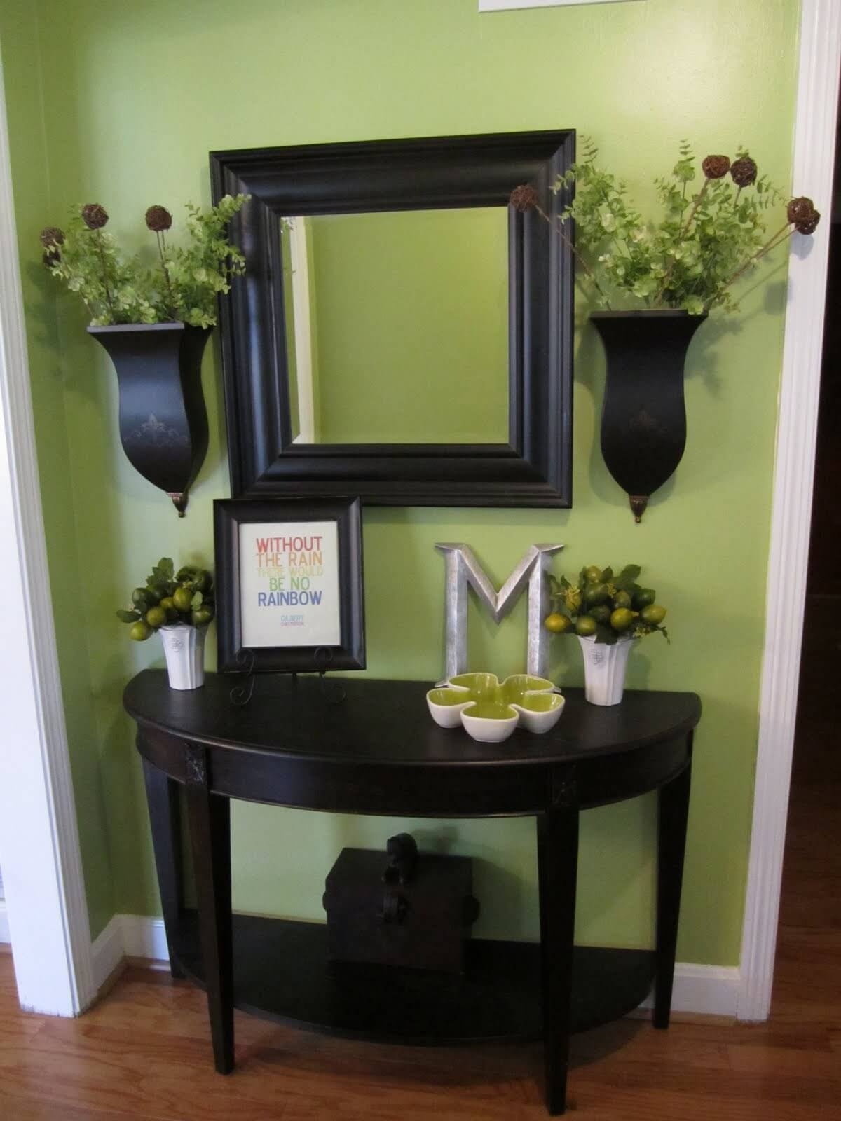 Foyer table decor ideas