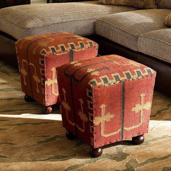 Kilim ottomans 2