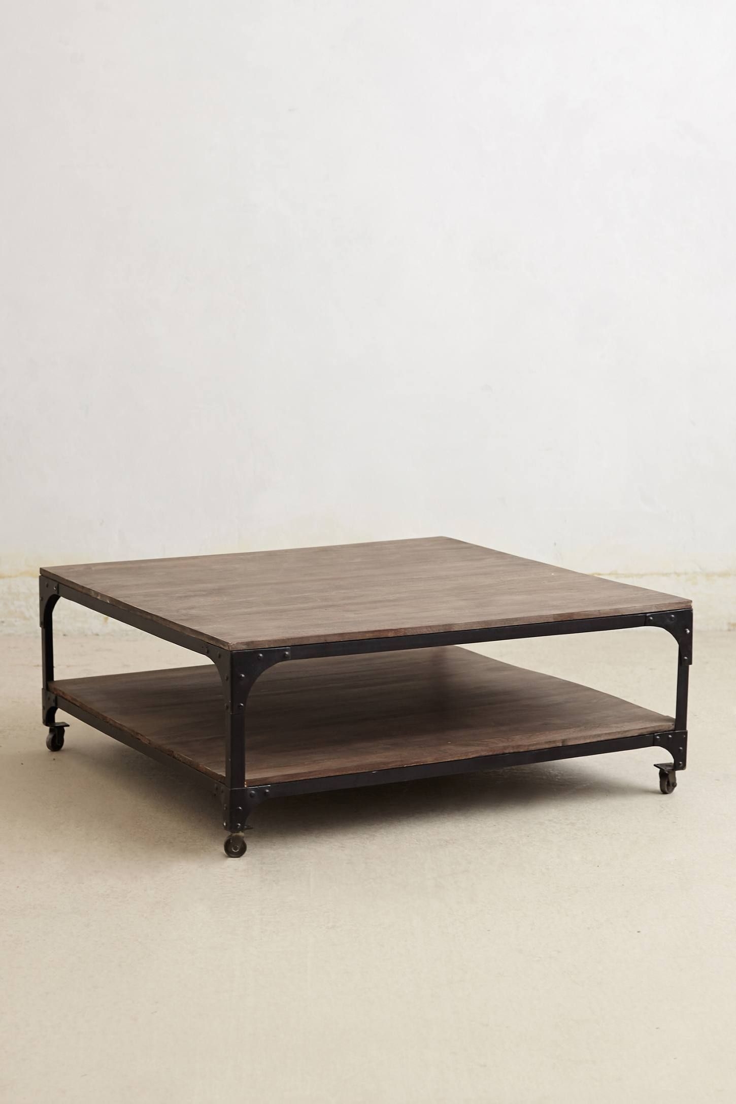 Large reclaimed wood coffee table