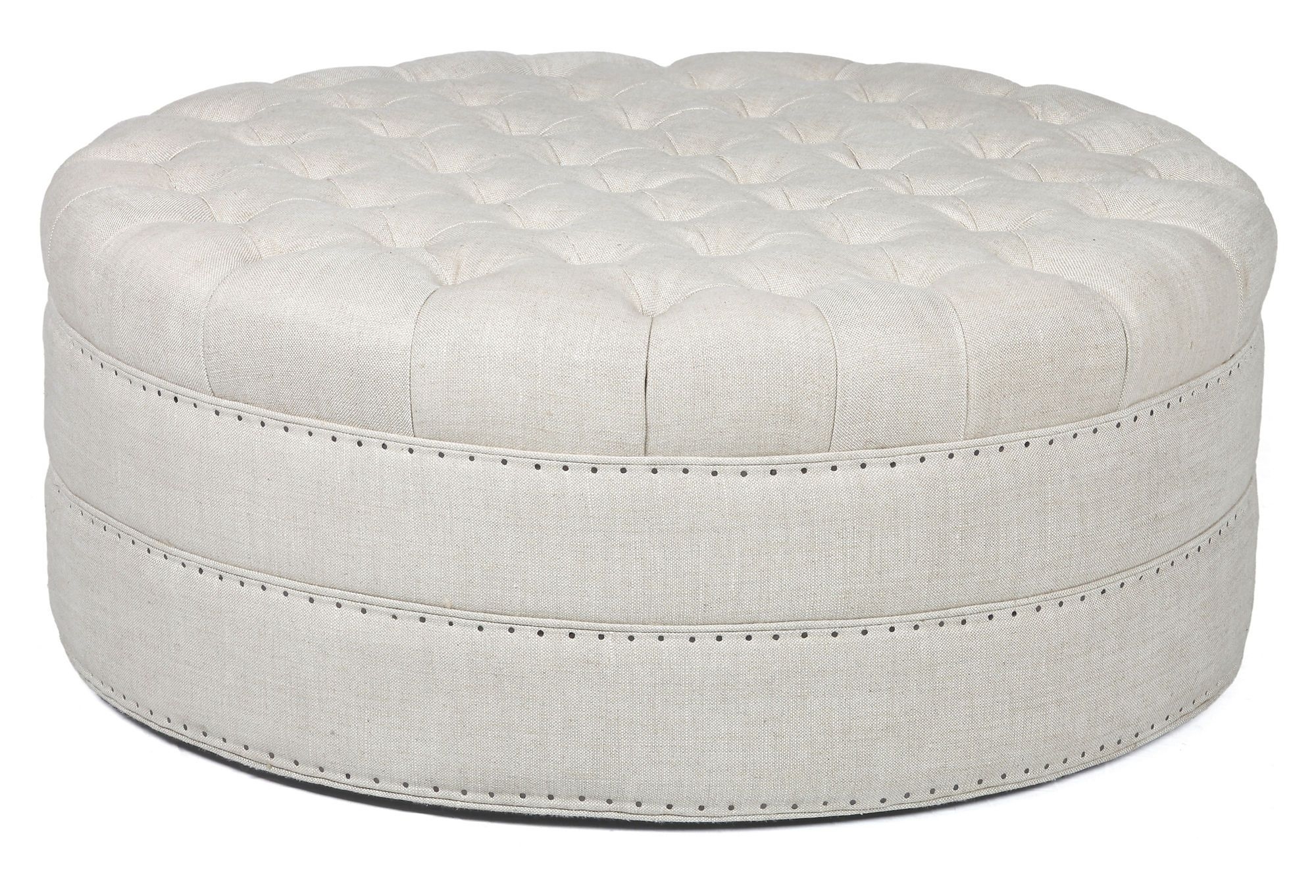 Large round ottomans 1