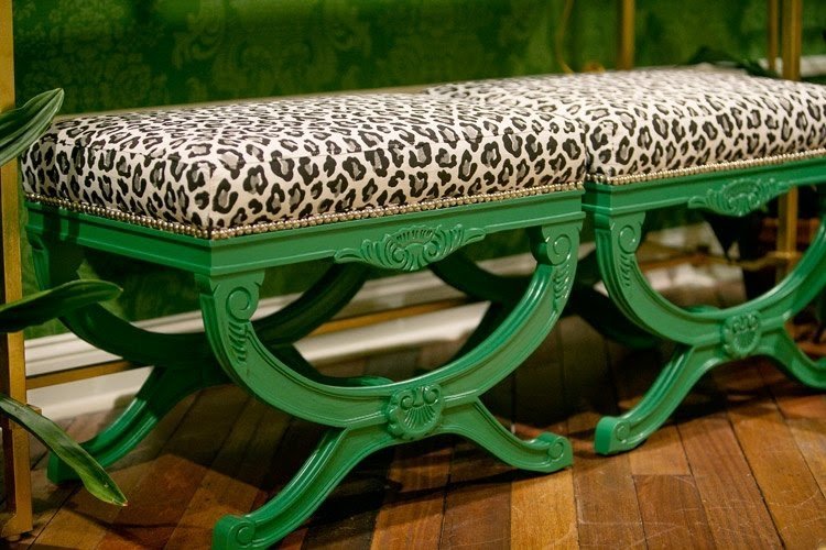 Leopard print bench 4