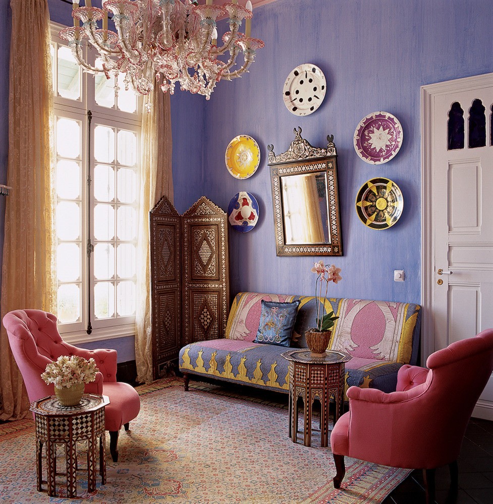 Moroccan living room design