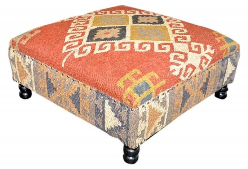 One kings lane the living room olivia kilim ottoman would